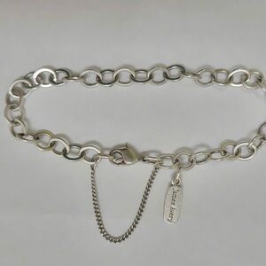 James Avery Forged Sterling Silver Link Charm Bracelet